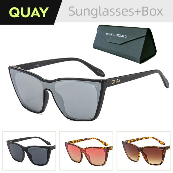 

quay sunglasses brand designer sunglasses uv400 polarized lens outdoor sports cycling driving travel glasses trendy sunglasses 1212p25, White;black