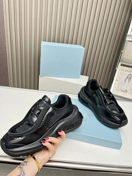 

designers oversized mens casual shoes velvet espadrilles white black leather suede women flats lace up platform 0808