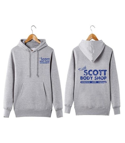 

vintage style pullover one tree hill car mechanic keith scott body shop hoodie sweatershirt y2007043133384, Black