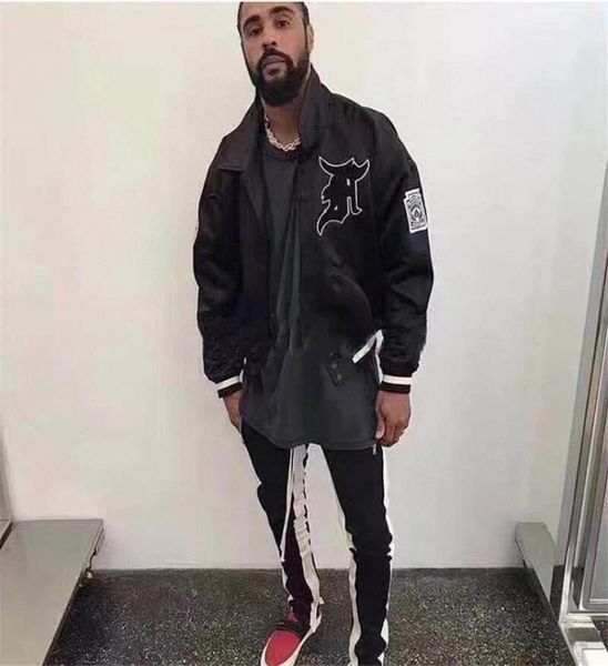 

2021s fog 5th baseball team mens jacket hooded autumn and winter style for men women windbreaker coat long sleeves fashion jackets7864344, Black;brown