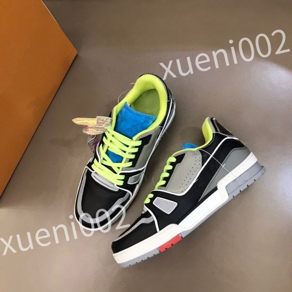 

2023 men women leather sneakers leather flat trainers black mesh lace-up casual shoes outdoor runner trainers sport shoes size39-44 rd1012