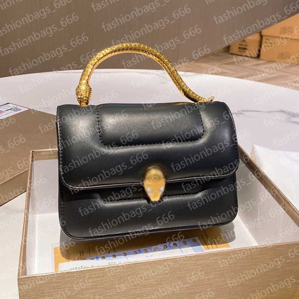 

designer serpentine cabochan luxurys designers bags italy brand fashion snakehead lock tote handbags women snake handle leather shoulder bag