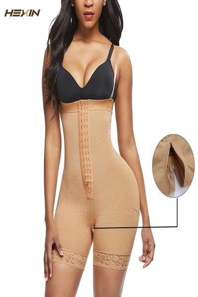 

hexin full body shaper modeling belt shapewear bodysuit women postpartum recovery slimming waist trainer seamless corset y2007105858522, Black;white