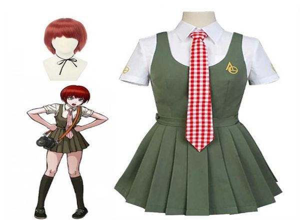 

anime women dress danganronpa girls koizumi mahiru uniform cosplay costumes q08211723855, Black;red