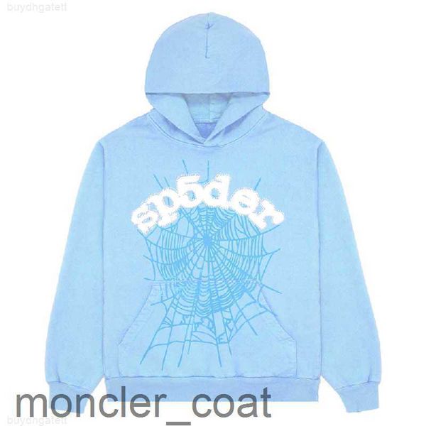 

men's hoodies sweatshirts sky blue spder men women hip hop young thug spider world wide print pullover g cyuc, Black