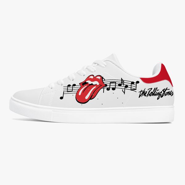 

diy shoes men's casual shoes women's outdoor shoes custom shoes pink shoes white shoe body and red pattern with black letters