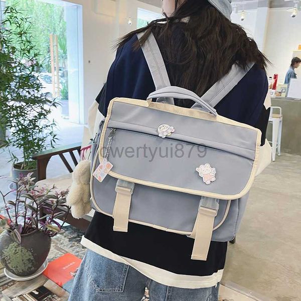 

designer bag backpack style japanese junior girls school bag new jk large capacity shoulder cross body women's backpackbackpackqwertyui