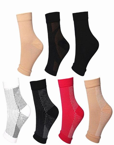 

men039s socks compression men women foot ankle anti fatigue sleeve size eu 4145men039s1092407, Black