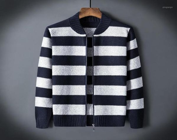 

men039s sweaters arrival fashion men plush oversize zipper casual mandarin collar computer knitted thick cardigan sweater size 5405661, White;black