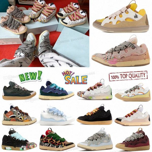 

designer mesh woven lace-up shoes style 90s extraordinary sneaker embossed leather curb sneakers mens womens in nappa calfskin shoe rubber p, Black