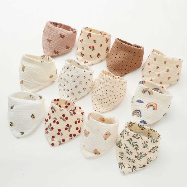 

bibs cloths baby bibs soft cotton cloth saliva towel scarf for boys girls feeding bib style r230819