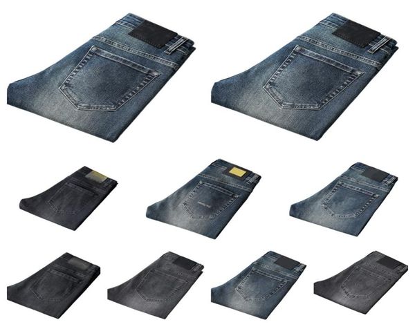

new jeans chino pants pant men039s trousers stretch autumn winter closefitting jeans cotton slacks washed straight business ca6839648, Blue