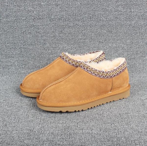

women boots mini platform booties suede shearling slippers winter ankle boot chestnut black womens shoes no box