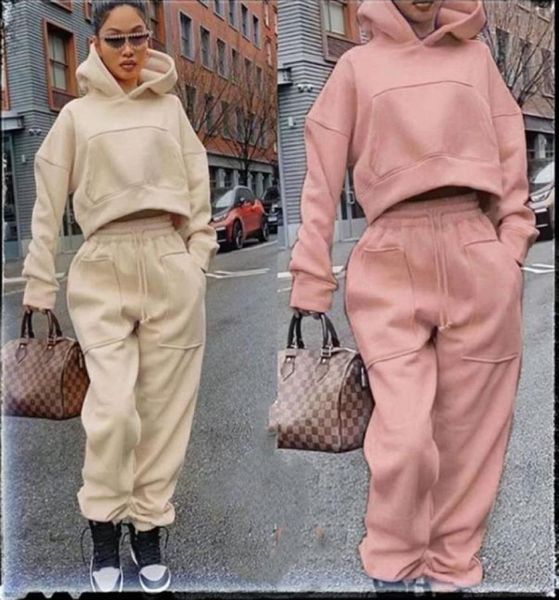 

fashion women039s tracksuits 2piece sportswear basic 2color solid casual 2piece pants59747302749533, Gray