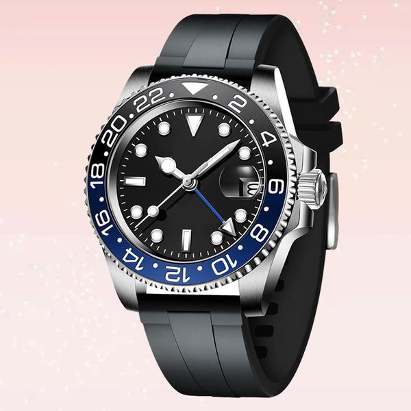 

mens watch 40mm automatic mechanical watches all stainless steel strap sapphire folding buckle fashion waterproof watch montre de luxe watch, Slivery;brown