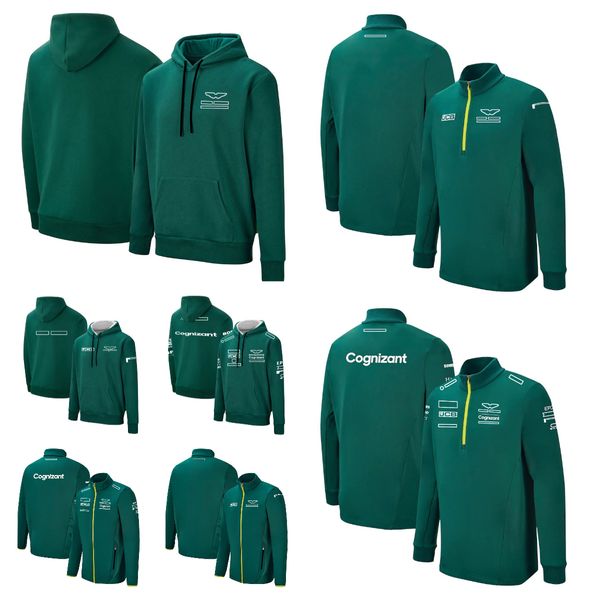 

f1 team drivers wear new long sleeve zipper sweater coat men's leisure sports hooded racing suit.