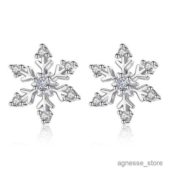 

charm luxury snowflake stud earrings for women 925 sterling silver earrings of earrings r230819, Golden