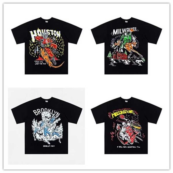 

2023 new tshirts warren lotas tshirt oversized men's streetwear women men clothing dtg printing technique graphic t shirt, White;black