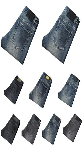 

new jeans chino pants pant men039s trousers stretch autumn winter closefitting jeans cotton slacks washed straight business ca2806375, Blue