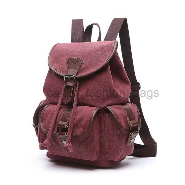 

backpack 2023 autumn new men's vintage canvas school travel bag high capacity caitlin_fashion_bags