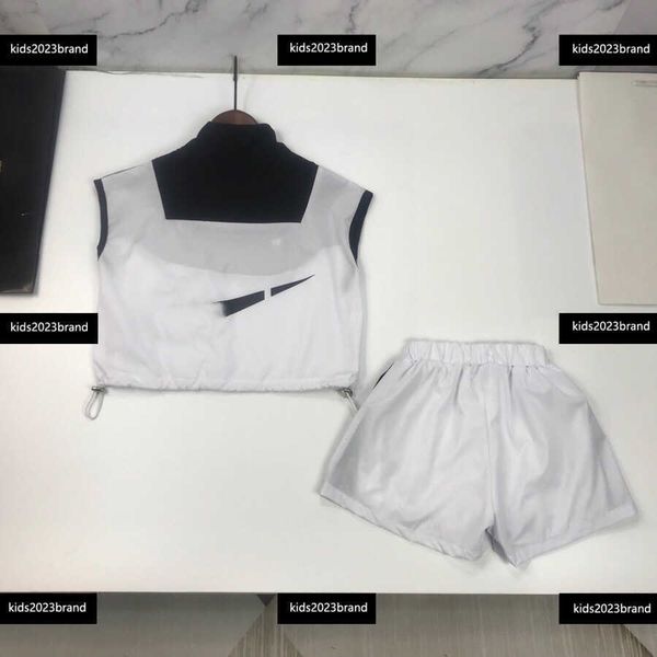 

kids designer clothes child sets baby clothes summer 2pcs t-shirt and shorts stripe design tracksuit outdoor size 90-150 cm, White