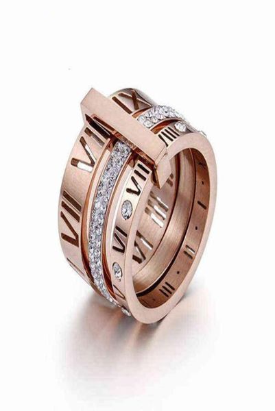 

ring stainless steel rose gold roman numerals ring fashion jewelry ring women039s wedding engagement jewelry dfgd9260415, Silver
