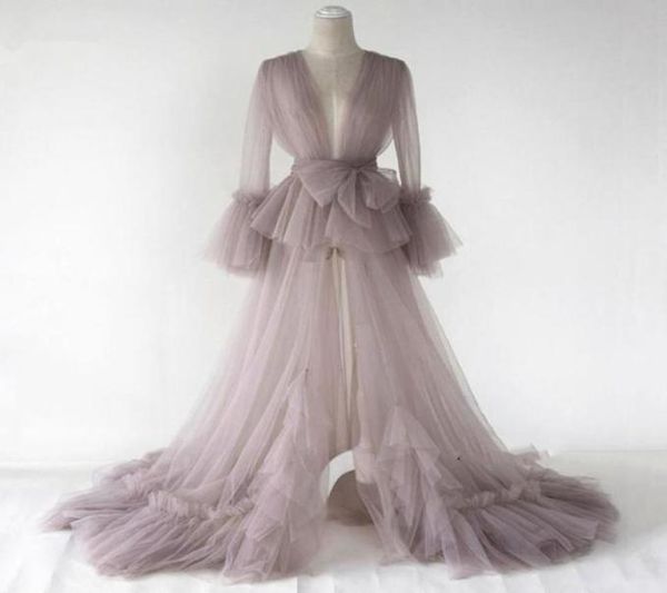 

real image see through maternity robe women dress gowns sheer long pregnant robes po shoot custom made casual dresses4787598, Black;gray