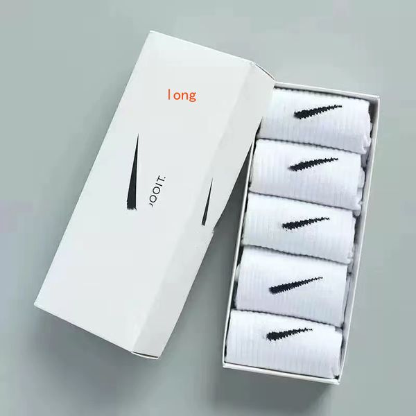 

designer socks for men women short and long sock cotton geometric printed jogging basketball football sports sock 21 styles black white y2k