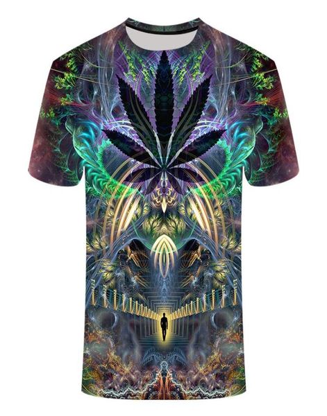 

new summer style mens tshirt colorful galaxy space psychedelic floral 3d print womenmen t shirt hip hop casual tees 7213172, White;black