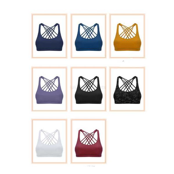 

lu-dw003 8 colors luxury designer fashion women's sports vest bra fitness running yoga wear shaping yoga outfits