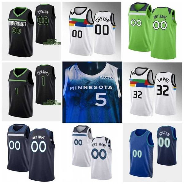 

custom men women youth jersey rudy gobert karl-anthony towns anthony edwards jaden mcdaniels mike conley kyle anderson basketball jerseys, Black;red