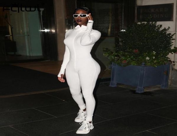 

streetwear white black knitted bodycon jumpsuit women overalls 2019 long sleeve skinny rompers womens jumpsuit female t2003039224512, Black;white