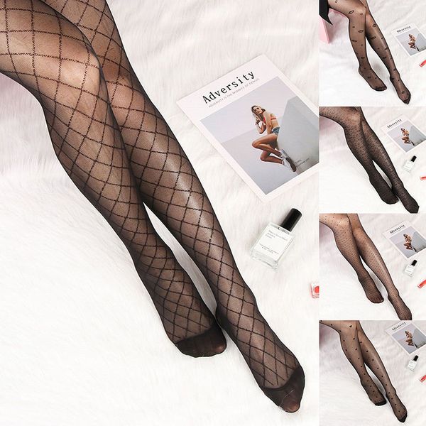 

womens stockings classic socks fashion printed pattern socks ins hosiery women, Black;white
