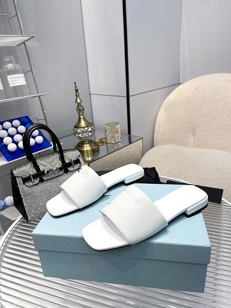 

designer women woody sandals famous mules flat classic black white lace lettering fabric canvas slippers womens slides platform outdoor sand