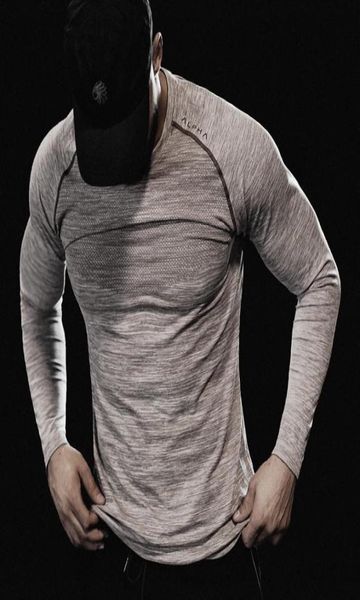 

men039s tshirts men long sleeve tshirt bodybuilding shirt oneck quick dry t sports workout tshirt casual clothingmen039s8328937, White;black