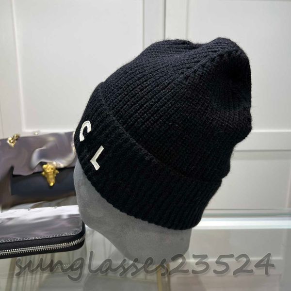 

cel black knitted hats, designer hats, autumn and winter knitted hats, warm and comfortable, thick 214388, Blue;gray