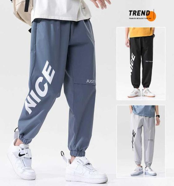 

2021 new hip hop joggers sweat pants men harem printed male pants pocket man sweatpants streetwear summer casual mens pants x0615947580, Black