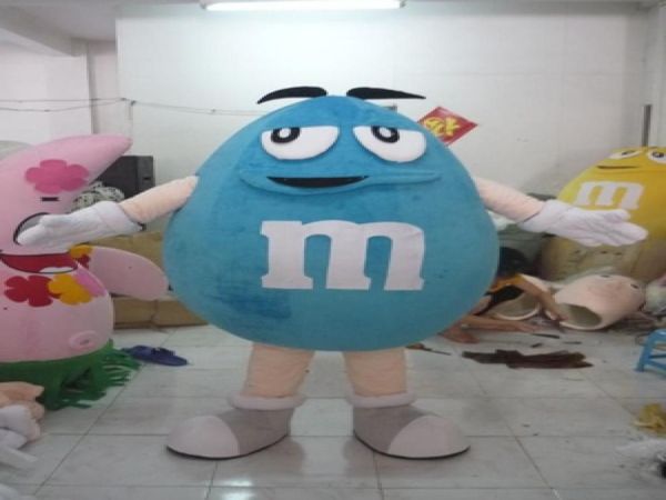 

mascot doll costume eva material red yellow chocolate m beans mascot costume candy cartoon apparel advertisement halloween dress2389823