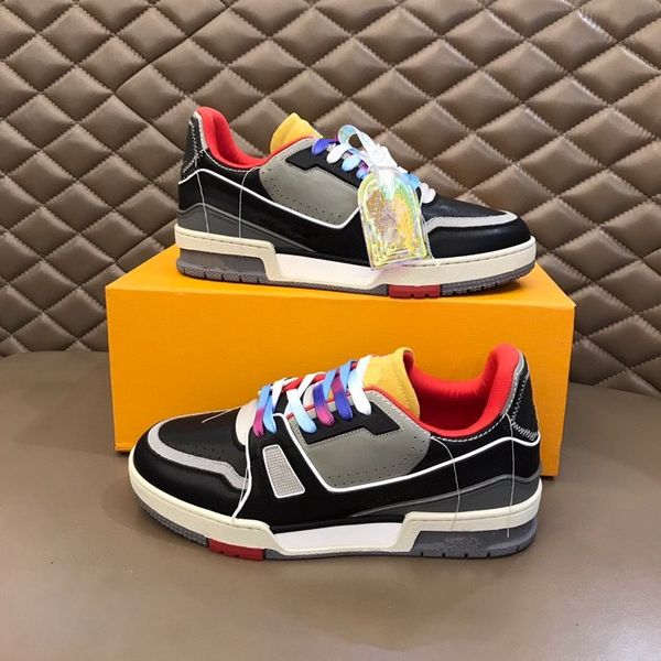 

new luxury sneakers spanish designer sports shoes women men fashion casual shoes comfortable nonslip soles cowhide size39-44 rd1012, Black