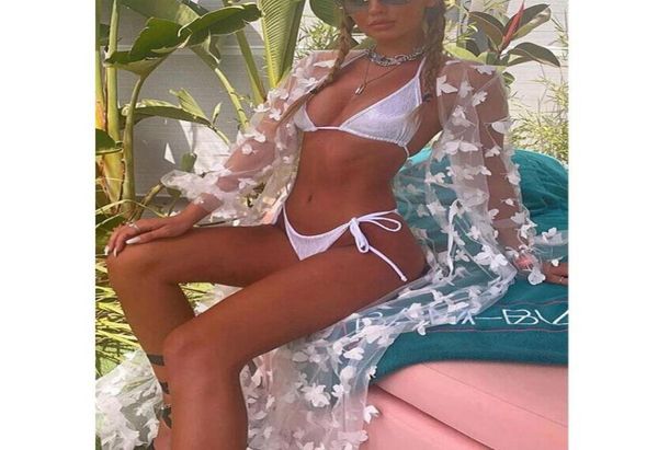 

swimsuit cover up lace hollow out beach dress fashion 2021 swim long maxi wear women summer boho women039s swimwear1094152, White;black