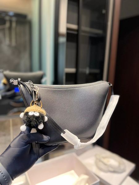 

new r women's fashion underarm bag fur pendant with herringbone pattern inner shoulder strap for adjustment and versatile fashion