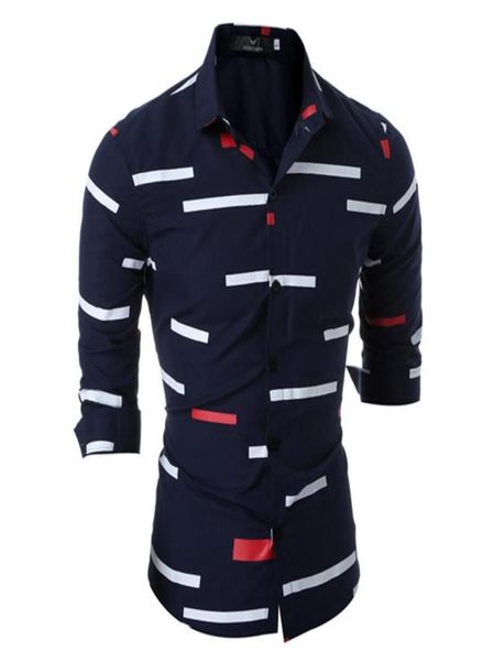 

men039s casual shirts europeamerica style american young man fashion boys slim fit m3xl clothes whole 7167369, White;black