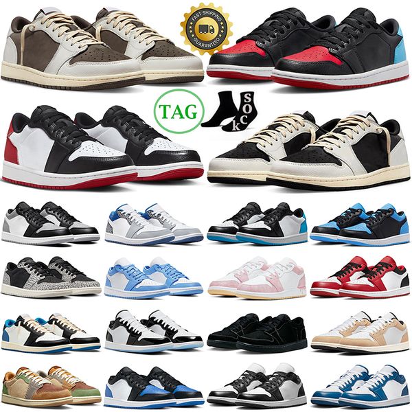 

travis reverse mocha 1 basketball shoes jumpman 1s mens low black phantom olive unc voodoo panda university blue men women outdoor sports tr