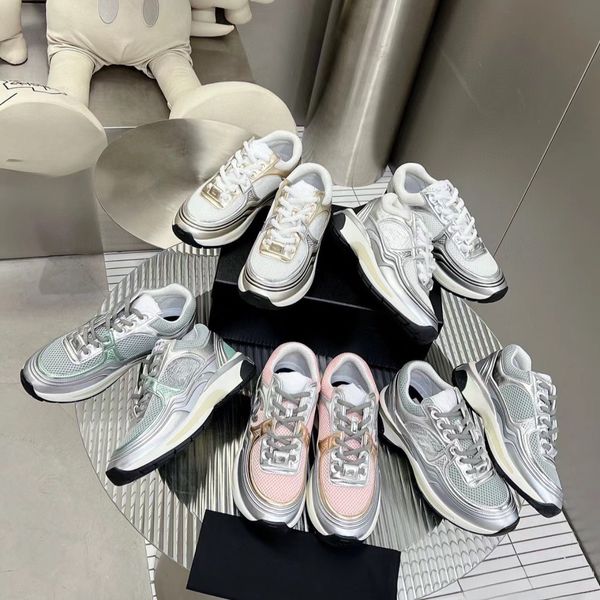 

designer sneaker trainer casual shoes leather letter overlays fashion platform womens sneaker outdoor casual zipper ladies shoes, Black