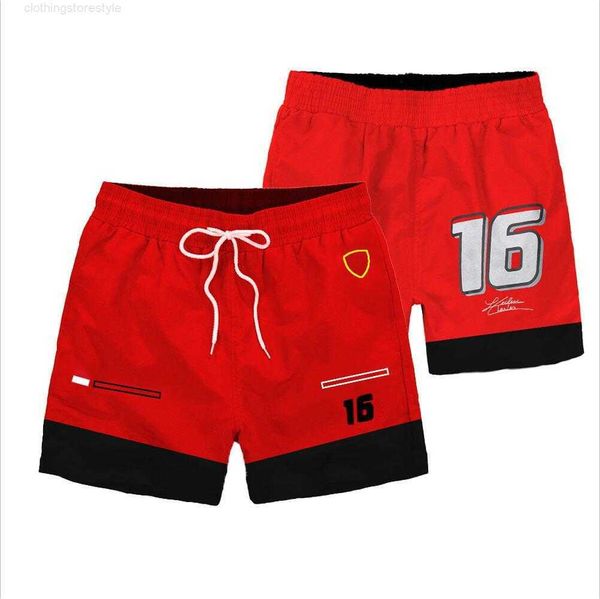

2022 f1 team shorts formula 1 t-shirt men's cago shorts set fashion casual loose fit summer comfort breathable beach shorts, White;black