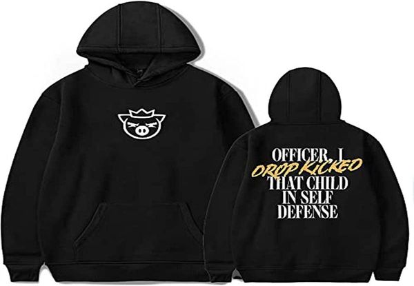 

technoblade merch self defense hoodie sweatshirt pullover long sleeve8766610, Black