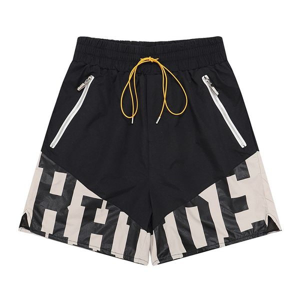 

shorts mens designer short men summer quick drying breathable mesh drawstring beachwear loose sports shorts for men siize:s-xl, White;black
