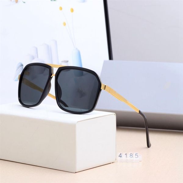 

4186 polarized glass lens classical pilot metal brand sunglasses men women holiday fashion sun glasses 6 color 01246q, White;black