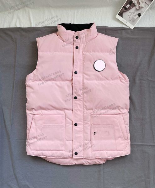 

vests down jacket coats women designer winter vest jackets fashion parkas classic canadian goose fashion trend couple coats warm pink, Black
