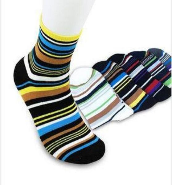 

wholebrand new autumn 100 cotton elegant stripe multicolour mens socks sports man sock dress socks 5 pairslot 91200948042298, Black